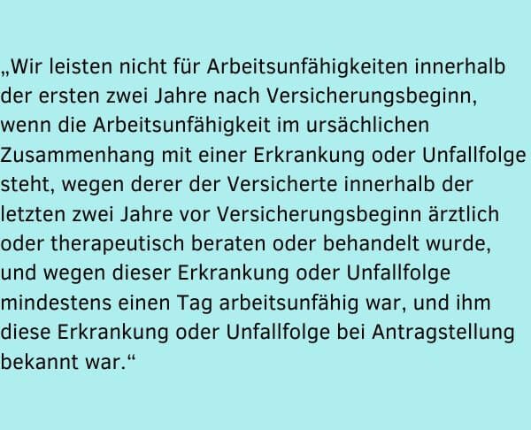 Hallesche Krankengeld.plus Moratoriumsklausel