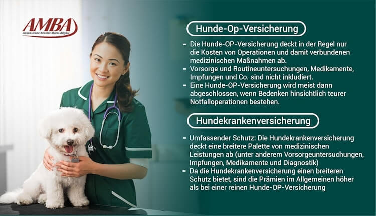 Unterschied Hunde-OP-Versicherung und Hundekrankenversicherung