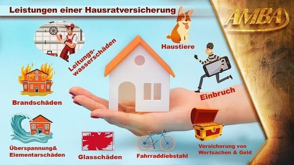 Leistungen Hausratversicherung, was ist versichert