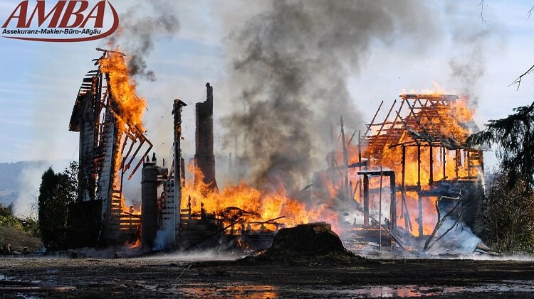 Brandschaden bei Hausbrand