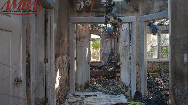 Feuerschaden in der Wohnung